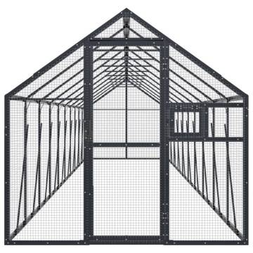 Aviary Anthracite 1.79x10x1.85m Aluminium - Safe & Spacious