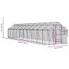 Aviary Anthracite 1.79x10x1.85m Aluminium - Safe & Spacious