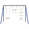 Outdoor Swing Set with Trapeze and Ladder | Hipomarket UK