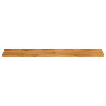 Live Edge Solid Wood Mango Table Top - 140x30 cm