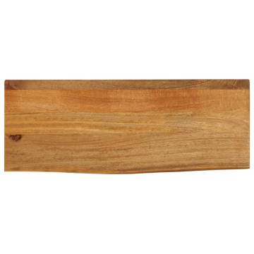 Live Edge Table Top - Solid Mango Wood | 80x40 cm