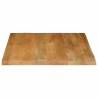 Table Top Live Edge 80x80x3.8 cm Solid Wood Mango