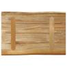 Live Edge Solid Wood Table Top 60x40 cm - Rustic Mango