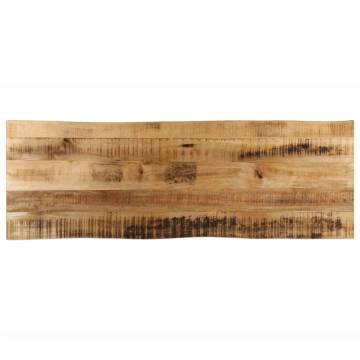 Live Edge Solid Wood Table Top 140x40 cm - Mango