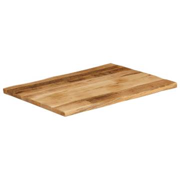 Live Edge Solid Wood Table Top - 80x60 cm | HipoMarket