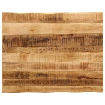 Live Edge Solid Wood Table Top - 90x80 cm | HIPO Market