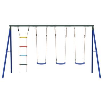 Outdoor Swing Set with Swings and Ladder - Fun Playground