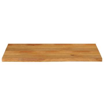 Table Top Live Edge 100x60 cm Solid Mango Wood | Hipo Market