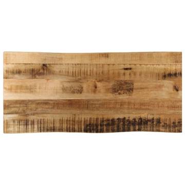 Live Edge Solid Wood Table Top - 80x40 cm | Hipo Market