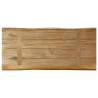 Live Edge Solid Wood Table Top - 80x40 cm | Hipo Market