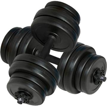 Ergonomic 15 kg Dumbbell Set - 2x15 kg | HipoMarket