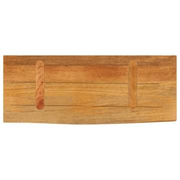 Table Top Live Edge 70x30 cm Solid Wood Mango - Hipo Market