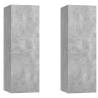 6 Piece Concrete Grey TV Cabinet Set - Stylish Storage Solution