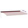 Manual Retractable Awning Burgundy 600x350 cm | HipoMarket