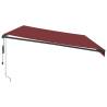 Automatic Retractable Awning Burgundy 600x350 cm | HipoMarket