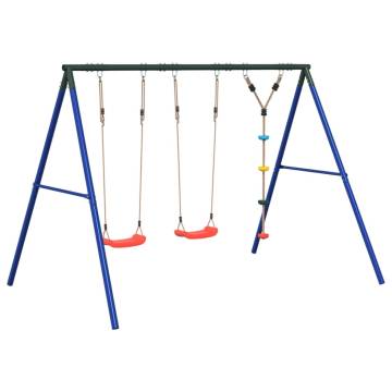 Outdoor Swing Set with Swings & Disc Swing | Hipomarket UK