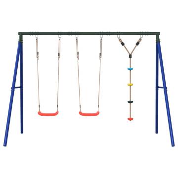 Outdoor Swing Set with Swings & Disc Swing | Hipomarket UK