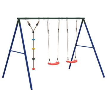 Outdoor Swing Set with Swings & Disc Swing | Hipomarket UK