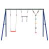 Outdoor Swing Set with Swing, Trapeze & Disc Swing | HipoMarket