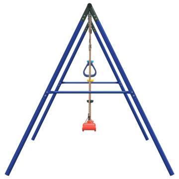 Outdoor Swing Set with Swing, Trapeze & Disc Swing | HipoMarket