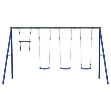 Outdoor Swing Set with Swings & Trapeze for Kids | Hipomarket