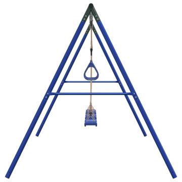 Outdoor Swing Set with Swings & Trapeze for Kids | Hipomarket