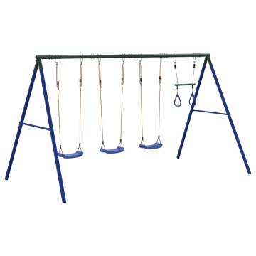 Outdoor Swing Set with Swings & Trapeze for Kids | Hipomarket