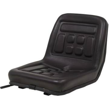 Universal Tractor Seat Black - Comfort & Durability