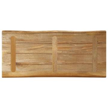 Live Edge Solid Wood Table Top - 100x40x2.5 cm | Hipo Market