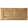 Live Edge Solid Wood Table Top - 100x40x2.5 cm | Hipo Market