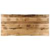  Table Top Live Edge 140x60x3.8 cm Solid Wood Rough Mango Colour rough mango wood(natural) Size 140 x 60 cm Quantity in Package 1 Thickness 38 mm 