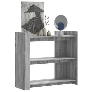 Grey Sonoma Console Table - 100x35x90 cm Engineered Wood