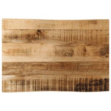 Live Edge Table Top 70x40 cm - Solid Mango Wood | HipoMarket