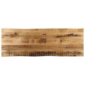 Live Edge Solid Wood Table Top - 120x40 cm | Hipo Market