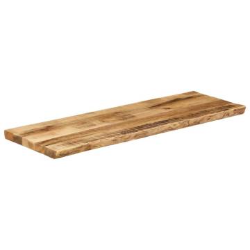 Live Edge Solid Wood Table Top - 120x40 cm | Hipo Market