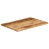 Live Edge Solid Wood Table Top - 90x60 cm | HipoMarket