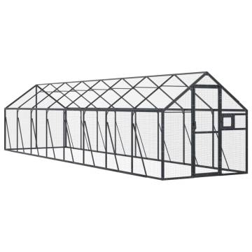 Aviary Anthracite 1.79x8x1.85 m Aluminium - Durable & Secure