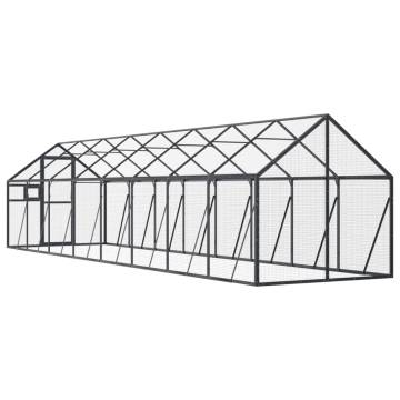 Aviary Anthracite 1.79x8x1.85 m Aluminium - Durable & Secure