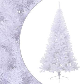 Artificial Half Christmas Tree 180 cm - White PVC | HipoMarket