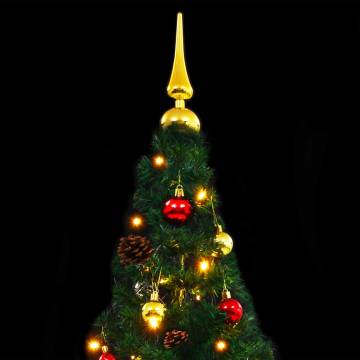 Pre-lit 180 cm Christmas Tree with Baubles - Hipomarket