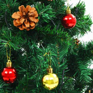 Pre-lit 180 cm Christmas Tree with Baubles - Hipomarket