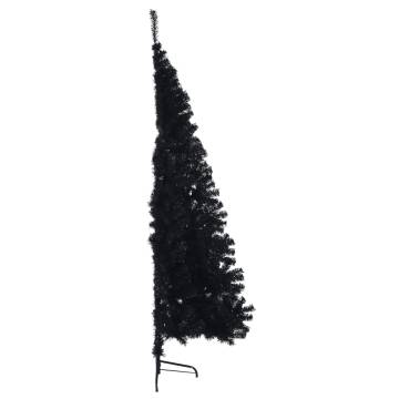 Artificial Half Christmas Tree 240 cm - Black PVC Stand