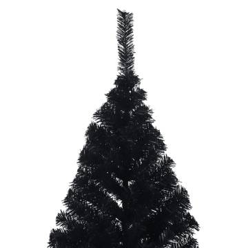 Artificial Half Christmas Tree 240 cm - Black PVC Stand