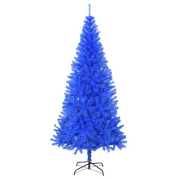 Blue 210 cm Artificial Christmas Tree with Stand - Hipomarket