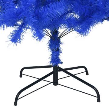 Blue 210 cm Artificial Christmas Tree with Stand - Hipomarket