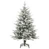 Flocked Snow Green Artificial Christmas Tree 120 cm - Buy Now!