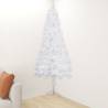  Corner Artificial Christmas Tree White 210 cm PVC Colour white Size 210 x 75 cm Quantity in Package 1 Number of Branch Tips 