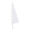 Corner Artificial Christmas Tree White 210 cm - Hipomarket UK