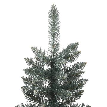 240 cm Slim Artificial Christmas Tree with Snow - HipoMarket