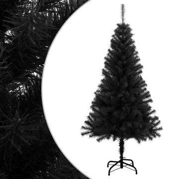 Artificial Christmas Tree Black 120 cm with Stand - HipoMarket